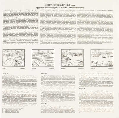 Санкт-Петербург 1861 года. Круговая фотопанорама с башни Адмиралтейства. 13 факсимильных репродукций. СПб., 1993.